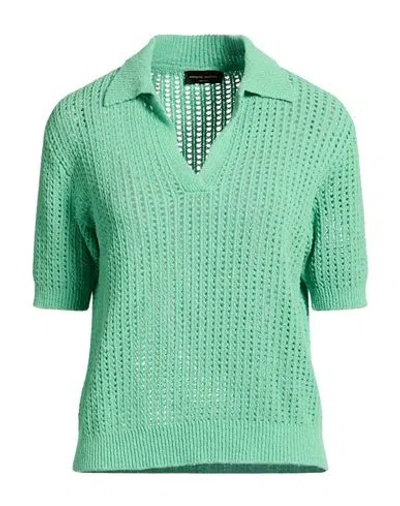 Roberto Collina Woman Sweater Emerald Green Size L Cotton, Acrylic