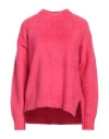 Roberto Collina Woman Sweater Fuchsia Size M Cotton, Nylon, Elastane