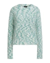 Roberto Collina Woman Sweater Green Size L Mohair Wool, Nylon, Wool, Elastane