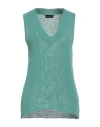 Roberto Collina Woman Sweater Green Size S Cotton, Polyamide