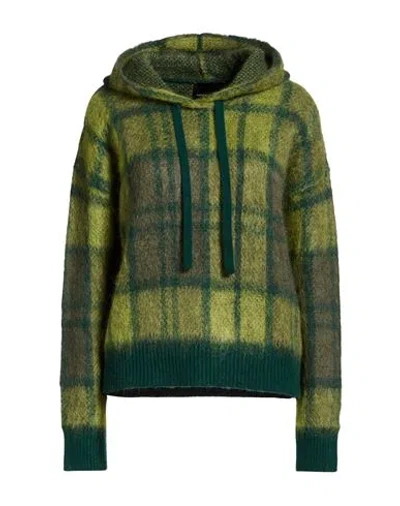 Roberto Collina Woman Sweater Green Size M Merino Wool, Mohair Wool, Polyamide