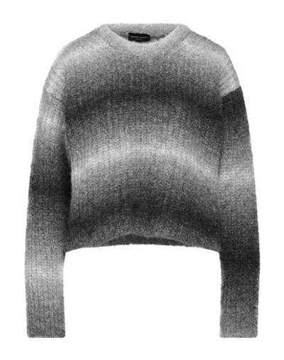 Roberto Collina Woman Sweater Grey Size L Baby Alpaca Wool, Nylon