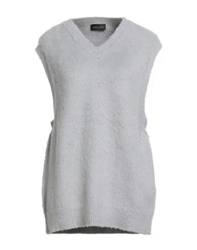 Roberto Collina Woman Sweater Grey Size S Cotton, Nylon, Elastane In Gray