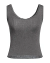 Roberto Collina Woman Sweater Grey Size S Merino Wool In Grey