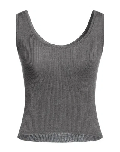 Roberto Collina Woman Sweater Grey Size S Merino Wool
