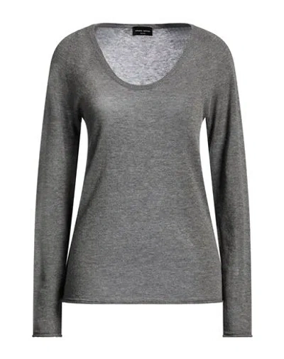 Roberto Collina Woman Sweater Grey Size Xl Wool, Cashmere In Gray