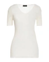 Roberto Collina Woman Sweater Ivory Size Xl Cotton In White