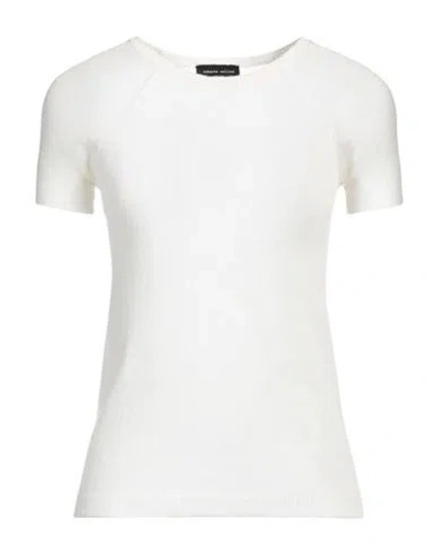 Roberto Collina Woman Sweater Ivory Size L Merino Wool