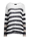 Roberto Collina Woman Sweater Ivory Size M Linen, Cotton In White