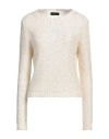 Roberto Collina Woman Sweater Ivory Size M Polyamide, Cashmere, Silk