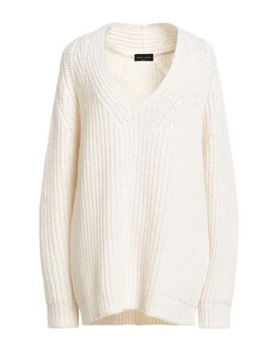 Roberto Collina Woman Sweater Ivory Size M Wool, Cashmere