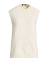 Roberto Collina Woman Sweater Ivory Size S Cotton, Nylon, Elastane In White