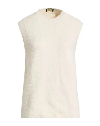 Roberto Collina Woman Sweater Ivory Size S Cotton, Nylon, Elastane In White