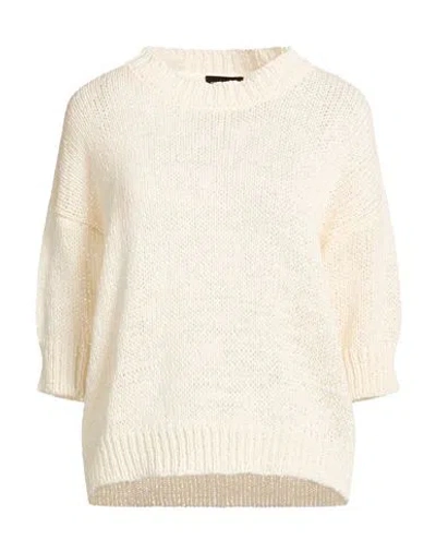 Roberto Collina Woman Sweater Ivory Size S Cotton, Polyamide In White