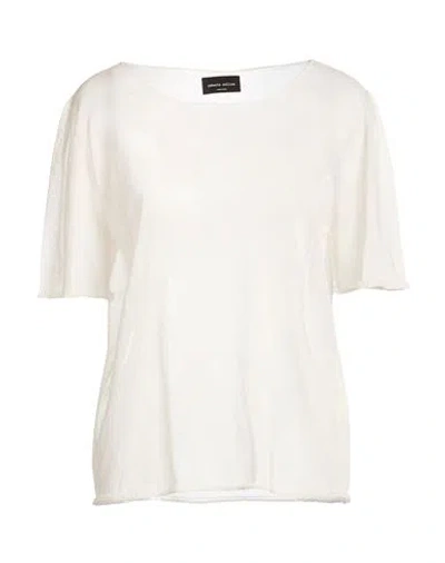 Roberto Collina Woman Sweater Ivory Size S Cotton, Polyamide In White