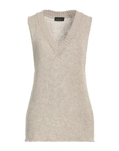 Roberto Collina Woman Sweater Khaki Size L Cotton, Polyamide In Beige