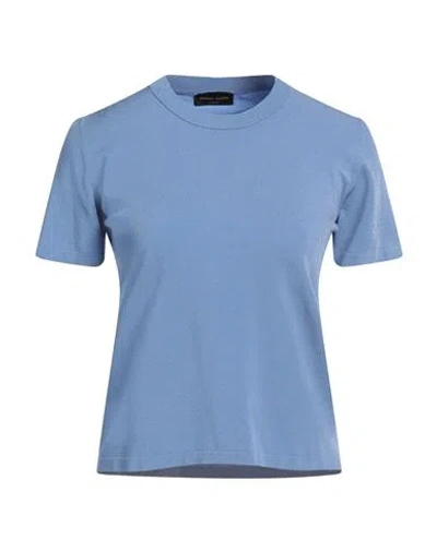 Roberto Collina Woman Sweater Light Blue Size M Viscose, Polyester