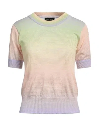 Roberto Collina Woman Sweater Light Green Size L Cotton, Linen, Polyester