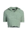 Roberto Collina Woman Sweater Light Green Size S Cotton, Nylon In Green