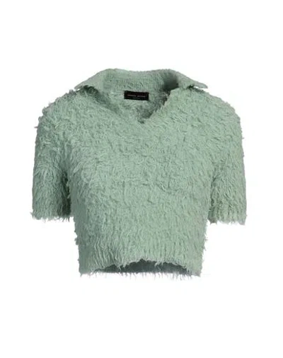 Roberto Collina Woman Sweater Light Green Size S Cotton, Nylon