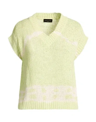 Roberto Collina Woman Sweater Light Green Size S Cotton, Polyamide