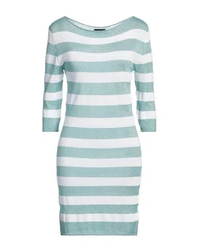 Roberto Collina Woman Mini Dress Light Green Size S Viscose, Cotton, Polyester