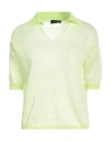 Roberto Collina Woman Sweater Light Green Size S Linen, Polyester In Green