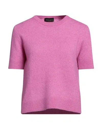Roberto Collina Woman Sweater Light Purple Size M Cashmere, Silk, Polyester