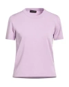 Roberto Collina Woman Sweater Lilac Size L Viscose, Polyester In Purple