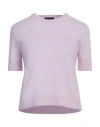 Roberto Collina Woman Sweater Lilac Size M Cashmere, Silk, Polyester In Purple