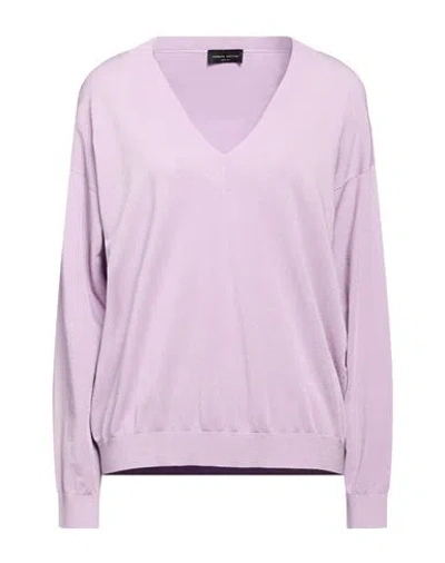 Roberto Collina Woman Sweater Lilac Size Xl Viscose, Polyester In Purple