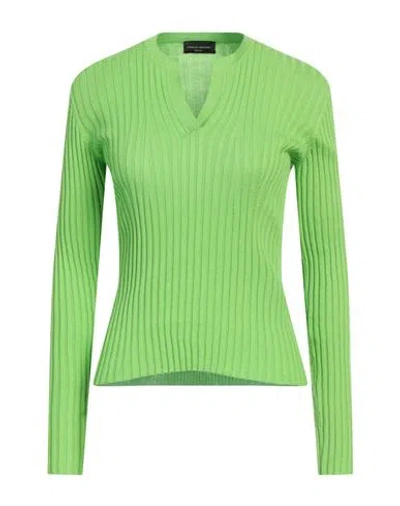 Roberto Collina Woman Sweater Lime Green Size M Cotton