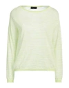 Roberto Collina Woman Sweater Lime Green Size Xs Linen, Polyester