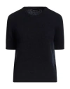 Roberto Collina Woman Sweater Midnight Blue Size L Cashmere, Silk, Polyester
