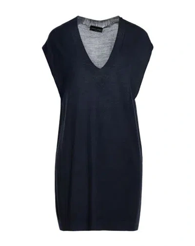 Roberto Collina Woman Sweater Midnight Blue Size M Merino Wool In Blue