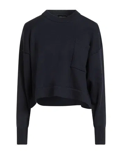 Roberto Collina Woman Sweater Midnight Blue Size S Wool, Alpaca Wool