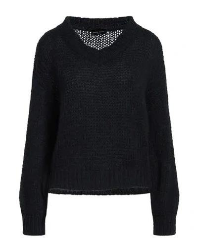 Roberto Collina Woman Sweater Midnight Blue Size Xs Baby Alpaca Wool, Nylon, Wool