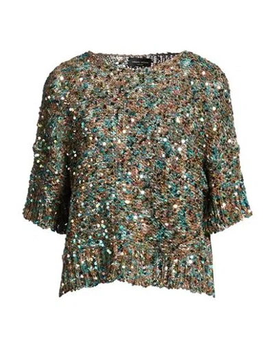 Roberto Collina Woman Sweater Military Green Size Onesize Cotton, Polyester