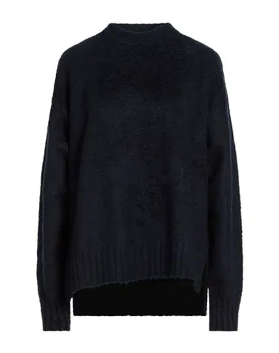 Roberto Collina Woman Sweater Navy Size S Cotton, Nylon, Elastane In Blue