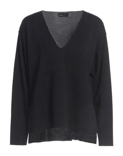 Roberto Collina Woman Sweater Navy Size S Merino Wool