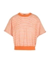 Roberto Collina Woman Sweater Orange Size L Linen, Polyester In Orange