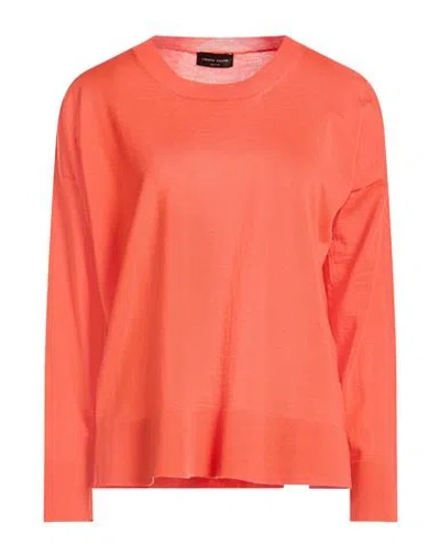 Roberto Collina Woman Sweater Orange Size S Merino Wool