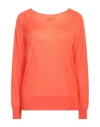 Roberto Collina Woman Sweater Orange Size S Merino Wool