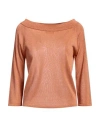 Roberto Collina Woman Sweater Orange Size Xs Viscose, Metallic Polyester In Orange