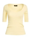 Roberto Collina Woman Sweater Pastel Yellow Size M Cotton