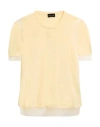 Roberto Collina Woman Sweater Pastel Yellow Size M Cotton, Polyester