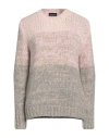 Roberto Collina Woman Sweater Pink Size L Baby Alpaca Wool, Nylon, Wool