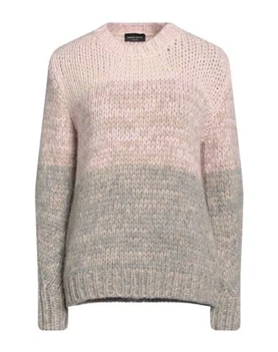 Roberto Collina Woman Sweater Pink Size L Baby Alpaca Wool, Nylon, Wool