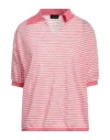 Roberto Collina Woman Sweater Pink Size L Linen, Polyester