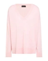Roberto Collina Woman Sweater Pink Size L Merino Wool In Pink